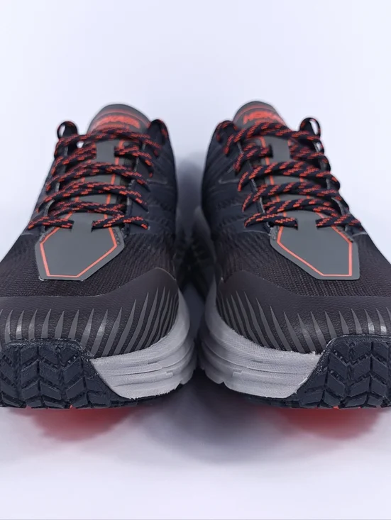 Hoka Speedgoat 4 Mens 11 Trail Hiking Running Shoes Vibram Cushioned Black - Picture 3 of 16